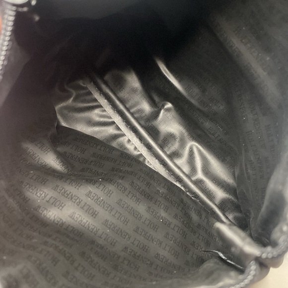 Black Holt Renfrew makeup bag Y2K 90's BNWOT vintage - Picture 7 of 10